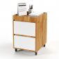 Tủ cá nhân mini 40x50x55cm gỗ cao su TCN68067
