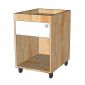 Tủ cá nhân nhỏ 1 ngăn kéo 40x50x55cm gỗ cao su TCN68066