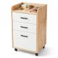 Tủ cá nhân 3 ngăn di động 40x40x70cm gỗ cao su TCN68069