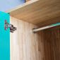 Tủ quần áo hiện đại gỗ cao su 2 hộc kéo TQA68013