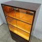 Tủ trưng bày cửa kính 60x30x120cm gỗ cao su KTT68032