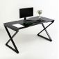 Bàn Gaming chữ X 140x70cm gỗ cao su GD68106