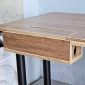 Bàn làm việc có hộp điện 180x80cm gỗ plywood hệ TIO HBTO032