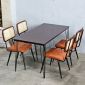 Combo bàn ăn chữ nhật và 4 ghế Copine BBA204