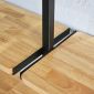 Kệ sách áp tường có tủ 149x30x180cm gỗ cao su KS68271