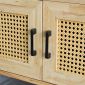 Kệ sách áp tường có tủ 149x30x180cm gỗ cao su KS68271