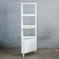 Kệ góc tường có ngăn tủ 50x50x160cm gỗ cao su KGT68048