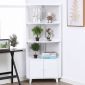 Kệ góc tường có ngăn tủ 50x50x160cm gỗ cao su KGT68048