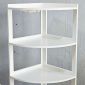 Kệ góc tường có ngăn tủ 50x50x160cm gỗ cao su KGT68048