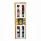 Kệ góc tường cửa kính 40x40x170cm gỗ cao su KGT68045