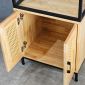 Kệ trang trí có tủ 57x44x200cm gỗ cao su KTT68033