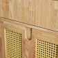 Tủ giày cửa lưới 60x40x100cm gỗ cao su KG68095