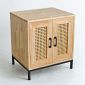 Kệ trang trí có tủ 57x44x50cm gỗ cao su KTT68034
