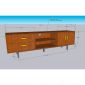 Kệ TV phòng khách 180x40x55cm gỗ cao su KTV68121