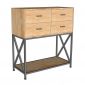 Bàn console 4 ngăn tủ 90x40x100cm gỗ cao su CST109