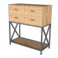 Bàn console 4 ngăn tủ 90x40x100cm gỗ cao su CST109