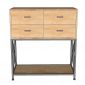 Bàn console 4 ngăn tủ 90x40x100cm gỗ cao su CST109