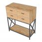 Bàn console 4 ngăn tủ 90x40x100cm gỗ cao su CST109