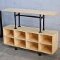 Bàn console ống nước 120x30x90cm gỗ cao su CST110