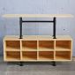 Bàn console ống nước 120x30x90cm gỗ cao su CST110