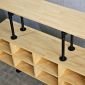 Bàn console ống nước 120x30x90cm gỗ cao su CST110