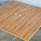 Bàn cụm 2 chỗ ngồi 120x120cm gỗ plywood hệ Trian HBTA025