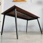 Bàn làm việc 160x80cm gỗ cao su hệ Đa Giác HDG020