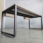 Bàn làm việc có hộp điện 180x80cm gỗ plywood vân giả đá HBRT114