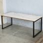 Bàn làm việc có hộp điện 180x80cm gỗ plywood vân giả đá HBRT114