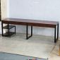 Bàn cụm 2 người 240x60cm gỗ cao su HBRT115