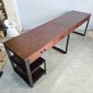 Bàn cụm 2 người 240x60cm gỗ cao su HBRT115