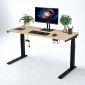 Bàn nâng hạ chiều cao 140x60cm gỗ plywood vân Cut Trunk FLD034