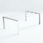 Chân sắt lắp ráp 200x120cm hệ Trian HCTA025