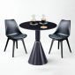 Combo bàn cafe tròn 60cm và 2 ghế Eames CBCF343