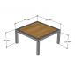 Đôn để cây xanh 35x35x19cm gỗ plywood DCX001