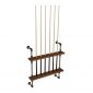 Giá để cơ bi-a ống nước 80x12x90cm gỗ tràm GDBD002