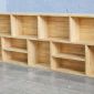 Kệ sách treo tường 200x20x61cm gỗ cao su KS68336