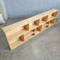 Kệ sách treo tường 200x20x61cm gỗ cao su KS68336
