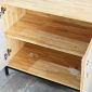 Tủ hồ sơ 2 cánh 80x40x70cm gỗ cao su THS68088