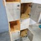 Tủ Locker 8 ngăn ren số 60x45x170cm gỗ cao su THSL010