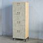 Tủ Locker 8 ngăn ren số 60x45x170cm gỗ cao su THSL010