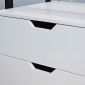 Tủ treo bàn 2 ngăn 40x30x37cm gỗ cao su TCN68073