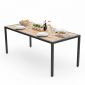Bàn chữ nhật ngoài trời 180x80cm gỗ nhựa vân 3D BNT011