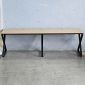 Bàn cụm 2 240x60cm gỗ Plywood phủ melamin chân Xconcept HBXC037