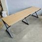 Bàn cụm 2 240x60cm gỗ Plywood phủ melamin chân Xconcept HBXC037