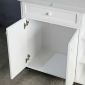 Bàn đảo bếp di động 106x40x85cm gỗ cao su mặt đá KISL006