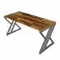 Bàn làm việc 160x70cm gỗ tràm chân chữ X GD68109