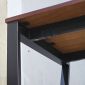 Bàn giám đốc chữ L gỗ cao su chân sắt hệ MConcept HBMC018