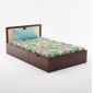 Giường đơn 203x120x75cm gỗ cao su GN68053