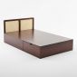 Giường đơn 203x120x75cm gỗ cao su GN68053
